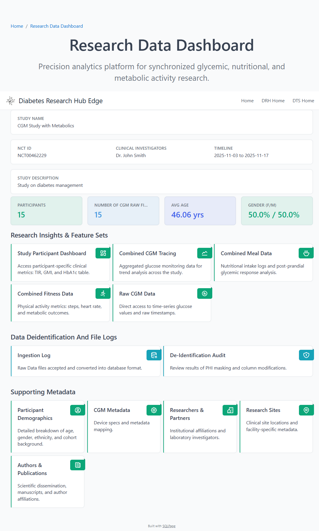 Research Dashboard