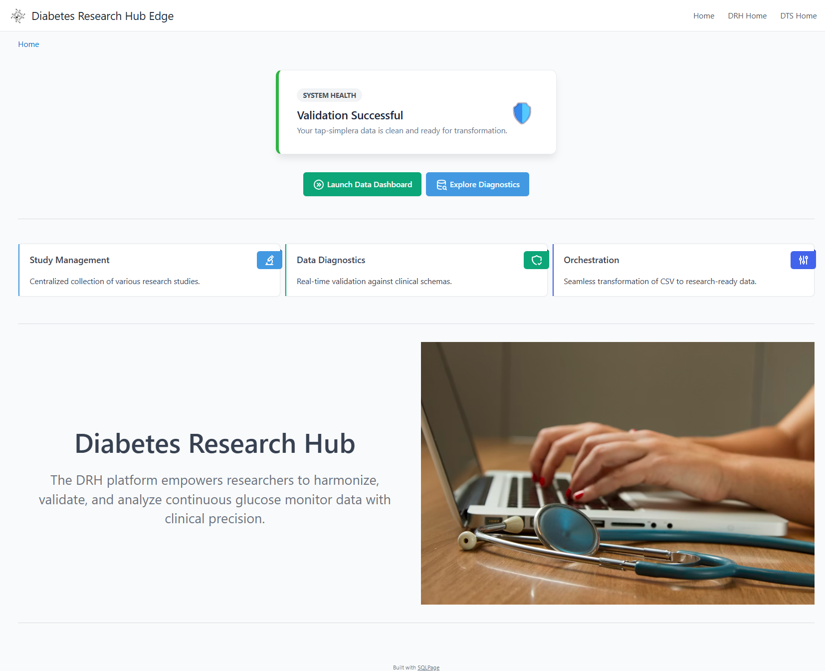 Research Landing Page